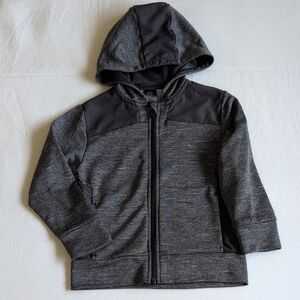 champion boys gray activewear sporty zip-up hoodie sweatshirt size xs (4/5)
